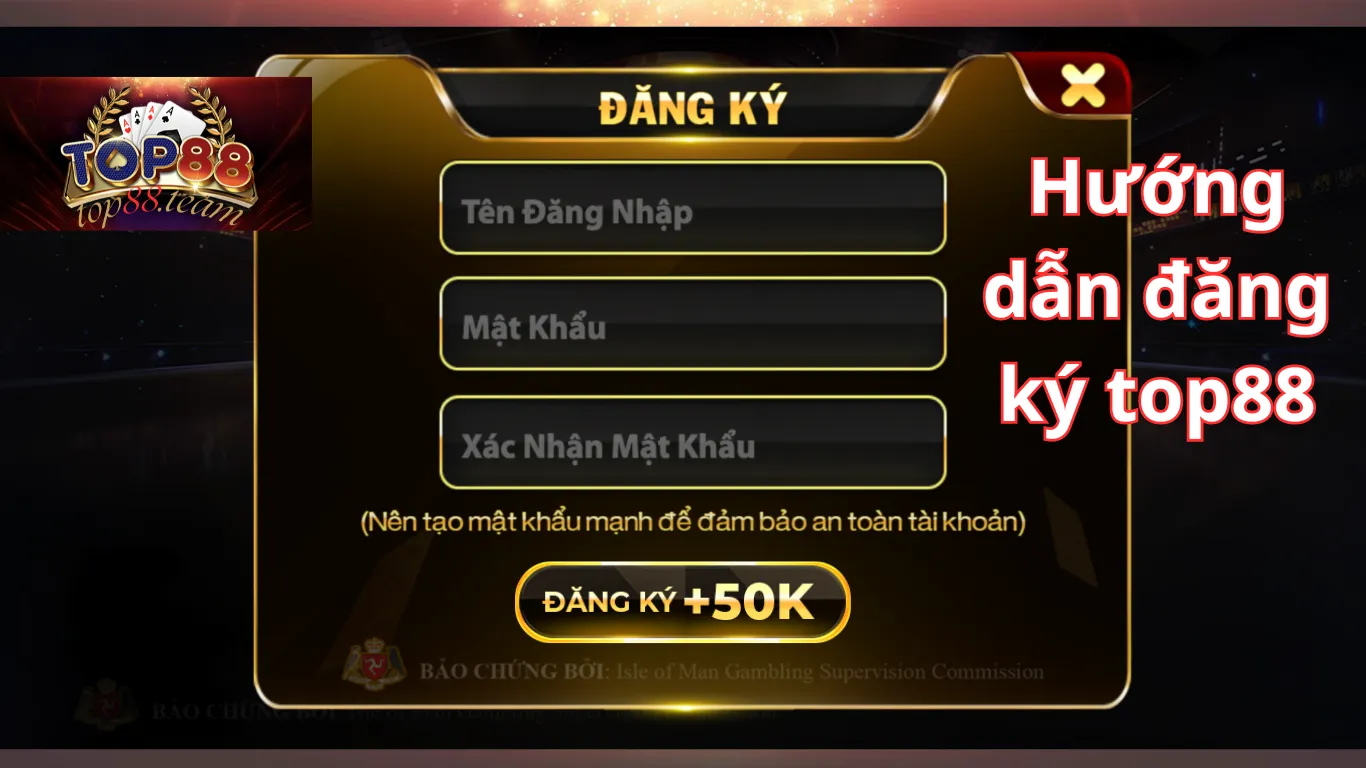 Hướng Dẫn Đăng Ký Top88 Nhanh Chóng Cho Tân Thủ